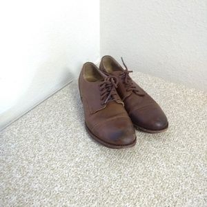 Frye Erin Brown Leather Oxford Shoes